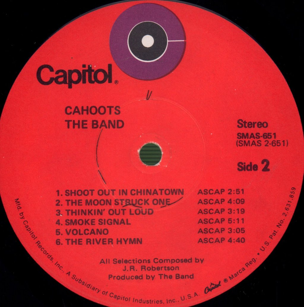 Band - Cahoots - Lp