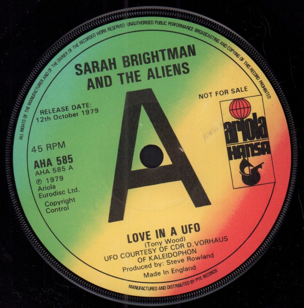 Sarah Brightman - Love In A Ufo - 7 Inch