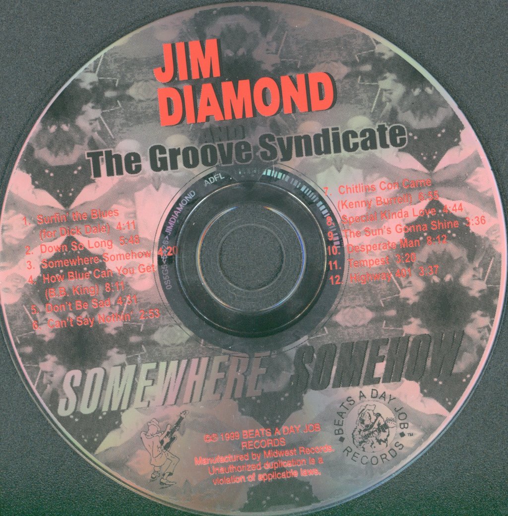 Jim Diamond And The Groove Syndicate - Somewhere Somehow - Cd