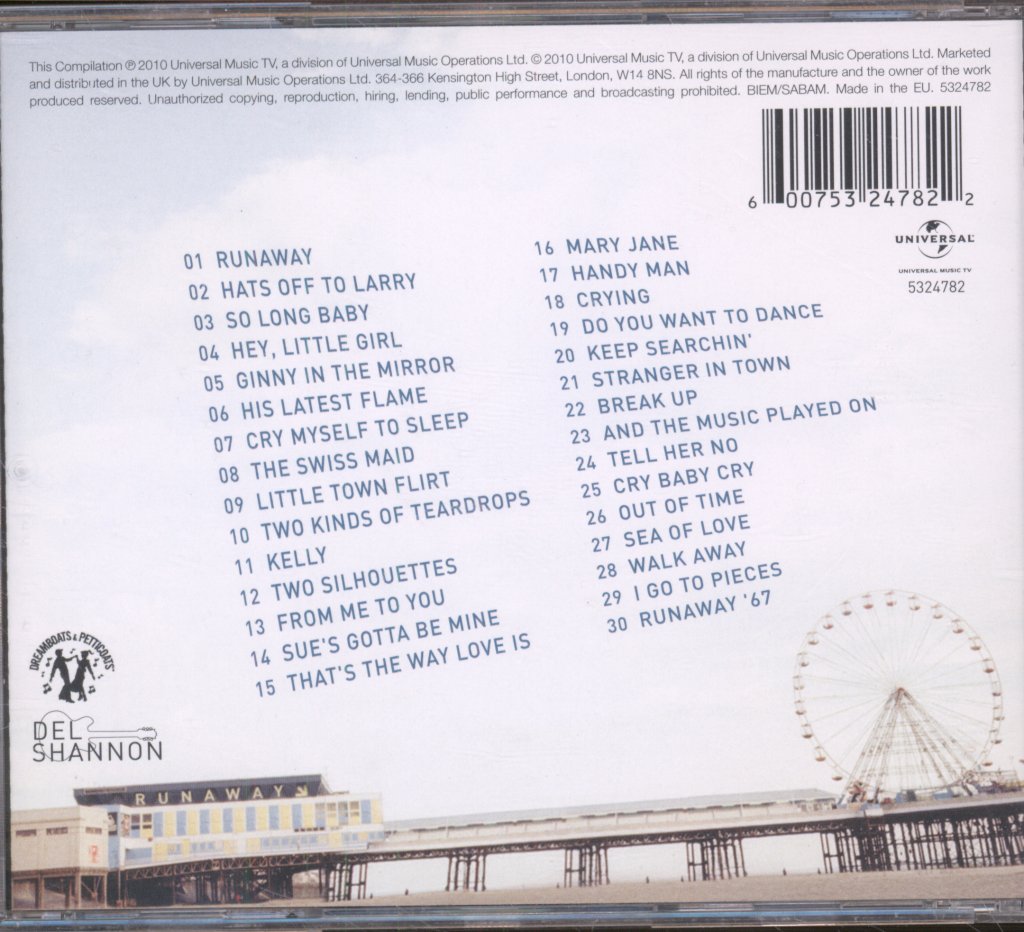 Del Shannon - Very Best of Del Shannon - Cd