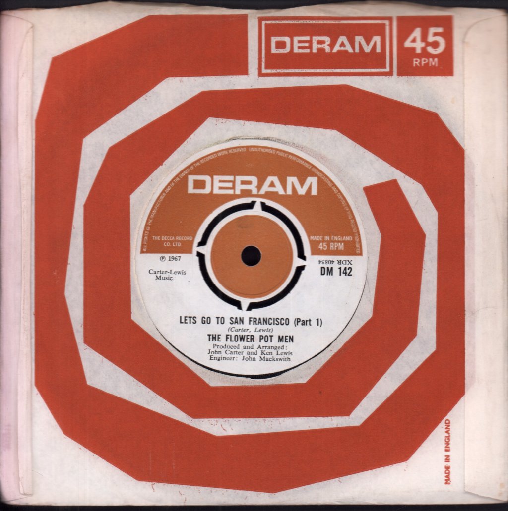 Flower Pot Men (60'S Group) - Let's Go To San Francisco - 7 Inch