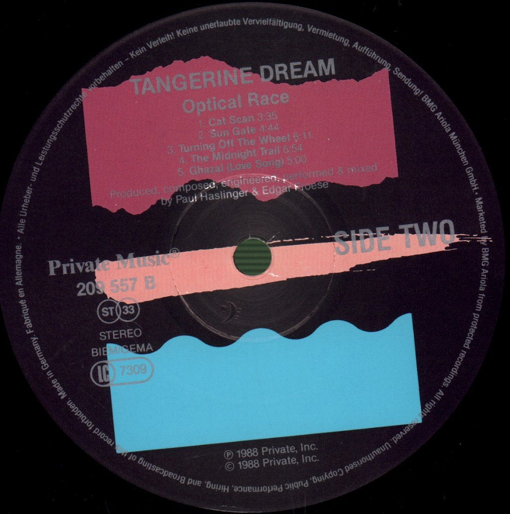 Tangerine Dream - Optical Race - Lp