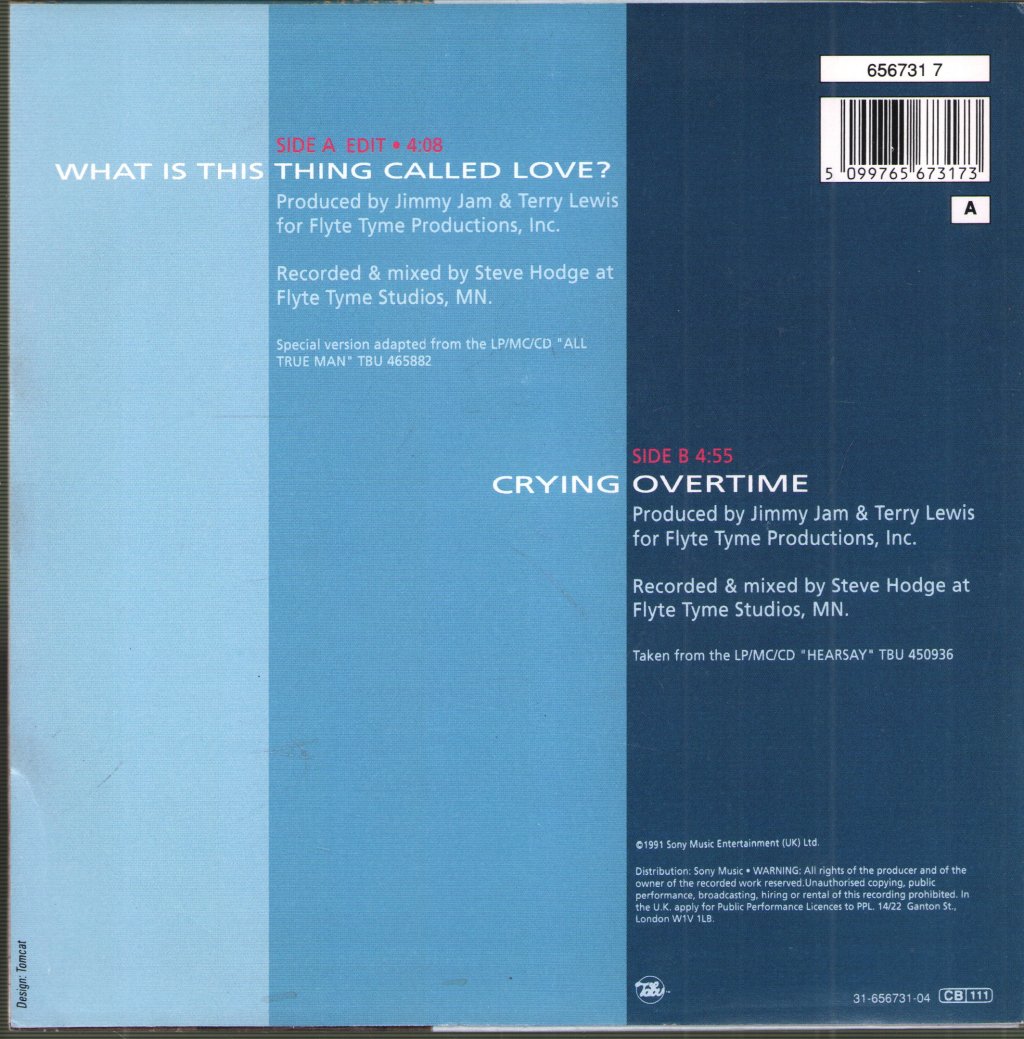 Alexander O'Neal - What Is This Thing Called Love - 7 Inch