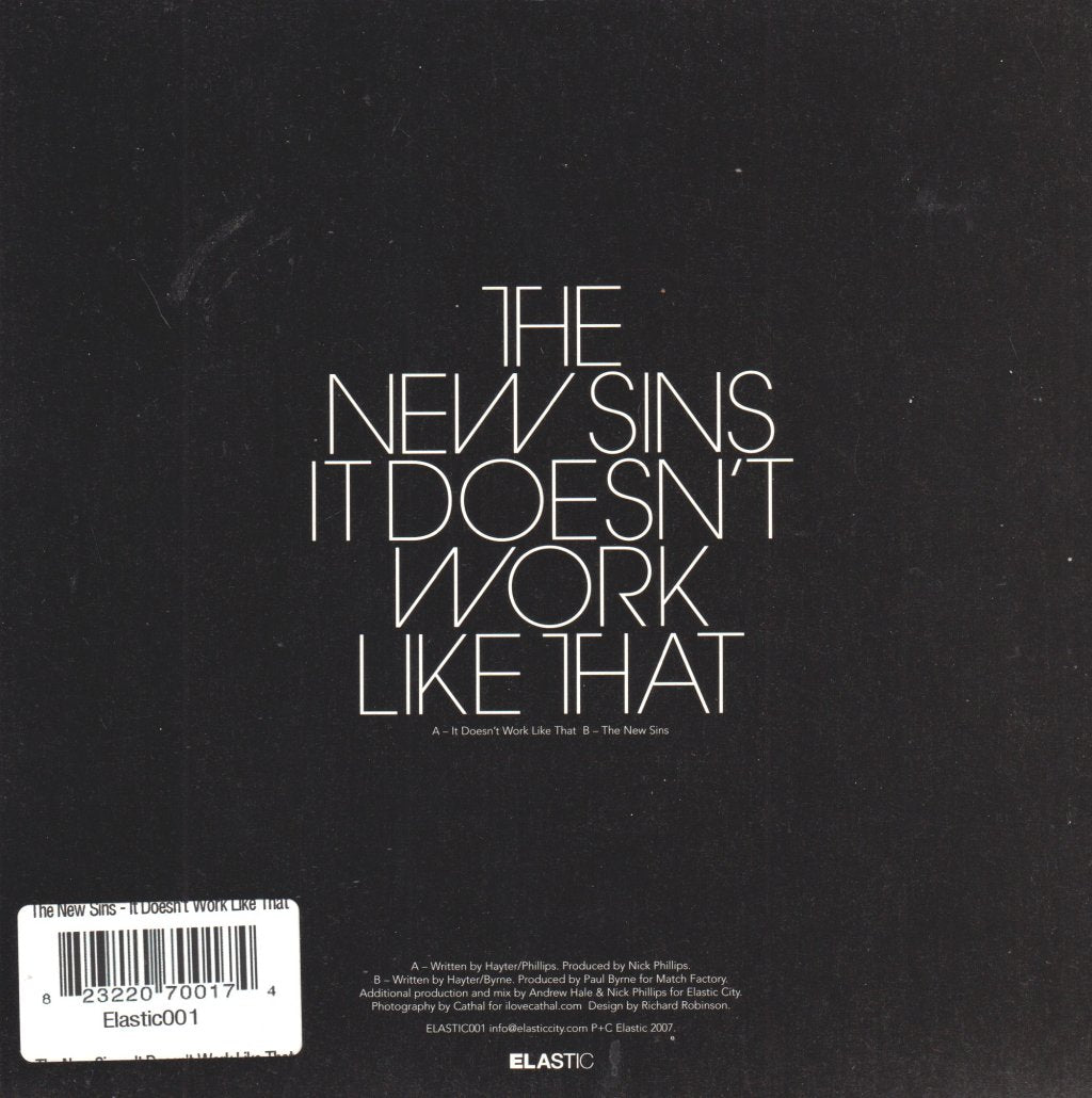 New Sins - It Doesn't Work Like That - 7 Inch