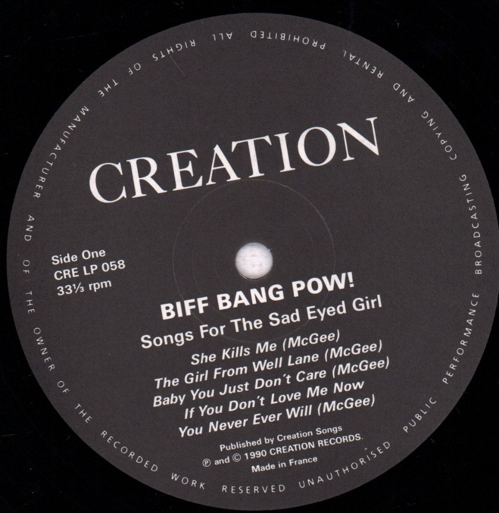 Biff Bang Pow - Songs For The Sad Eyed Girl - Lp