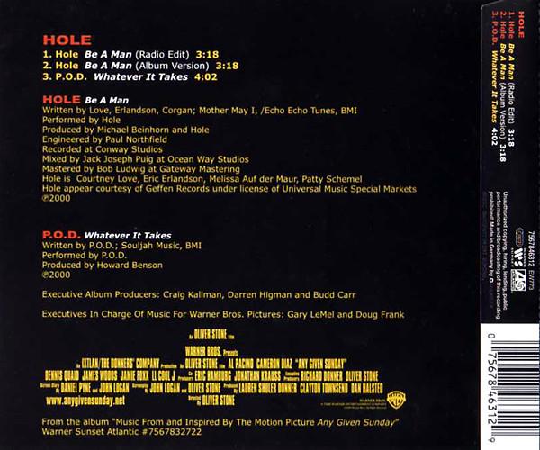 Hole - Be A Man - Cd