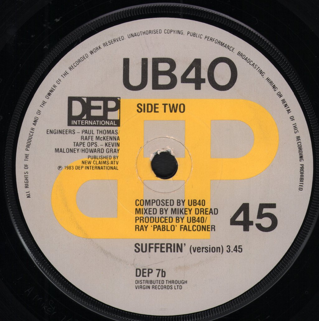 UB40 - Red Red Wine - 7 Inch