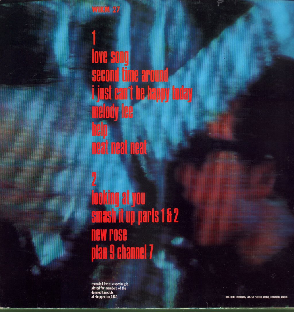 Damned - Live Shepperton 1980 - Lp