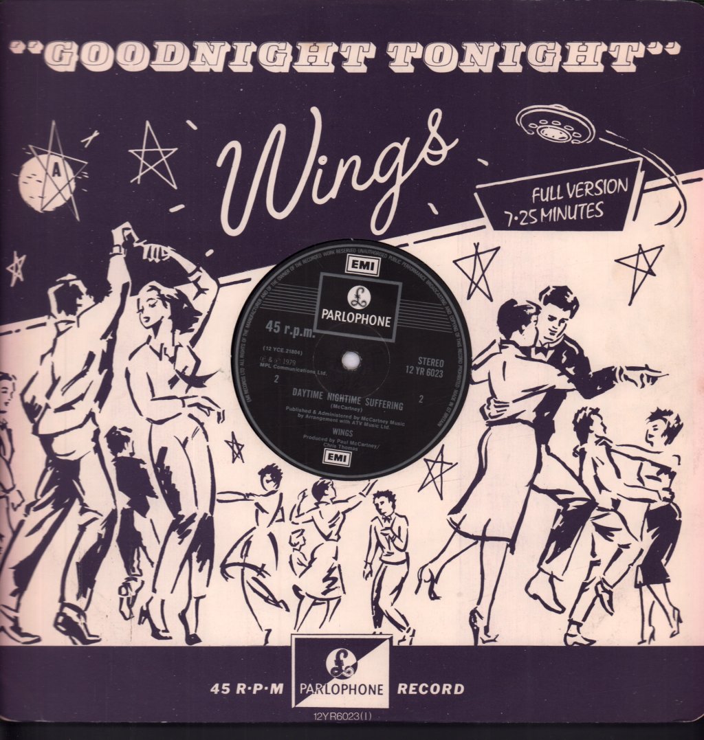 Wings - Good Night Tonight - 12 Inch