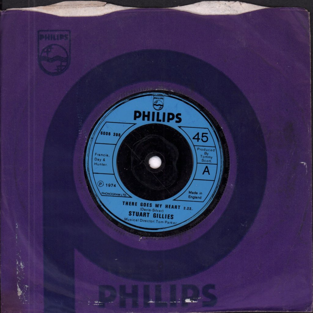 Stuart Gillies - there goes my heart - 7 Inch