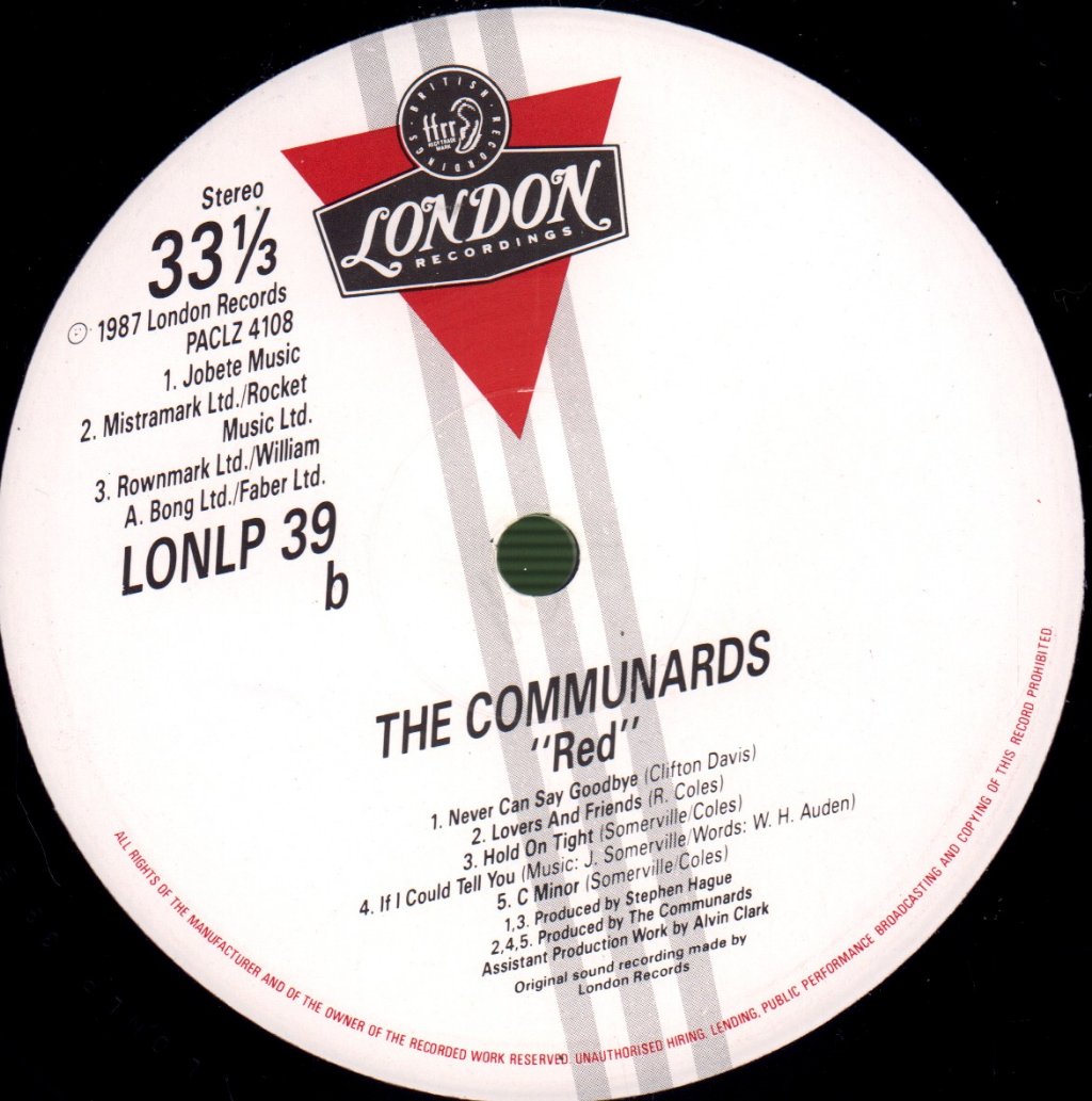 Communards - Red - Lp