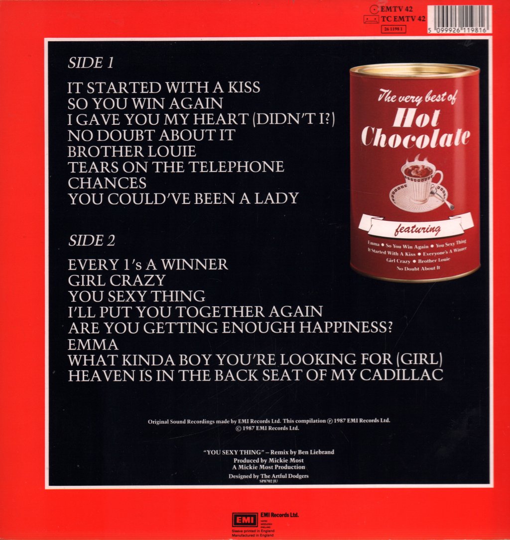 Hot Chocolate - Very Best Of - Lp