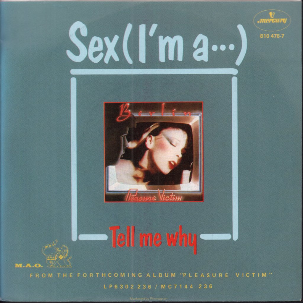 Berlin (Mid 80'S Group) - Sex - 7 Inch