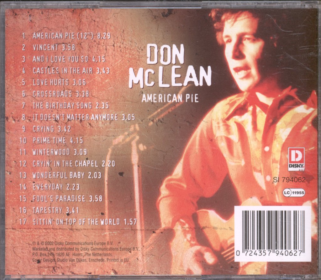 Don McLean - American Pie - Cd