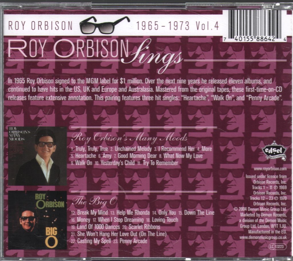 Roy Orbison - Roy Orbison's Many Moods / The Big O - Cd