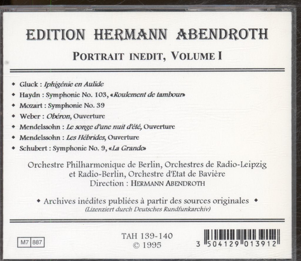 Hermann Abendroth - Portrait Inedit Volume I - Double Cd