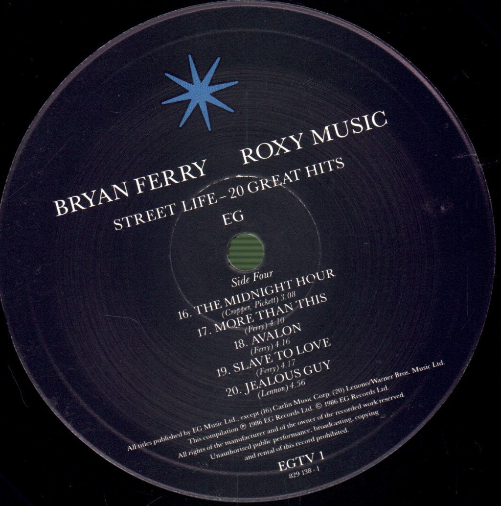 Bryan Ferry / Roxy Music - Street Life (20 Great Hits) - Double Lp