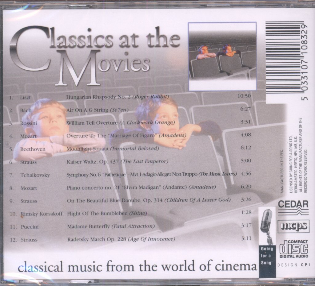 Unknown Artist - Classics At The Movies - Classical Music From The World Of Cinema - Cd