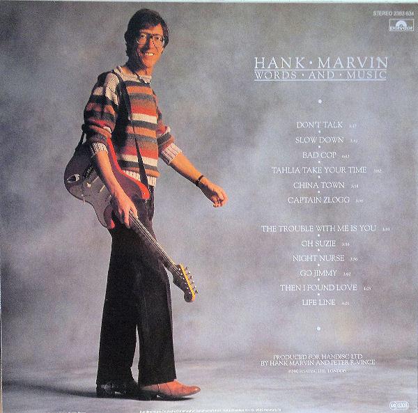 Hank Marvin - Words And Music - Lp