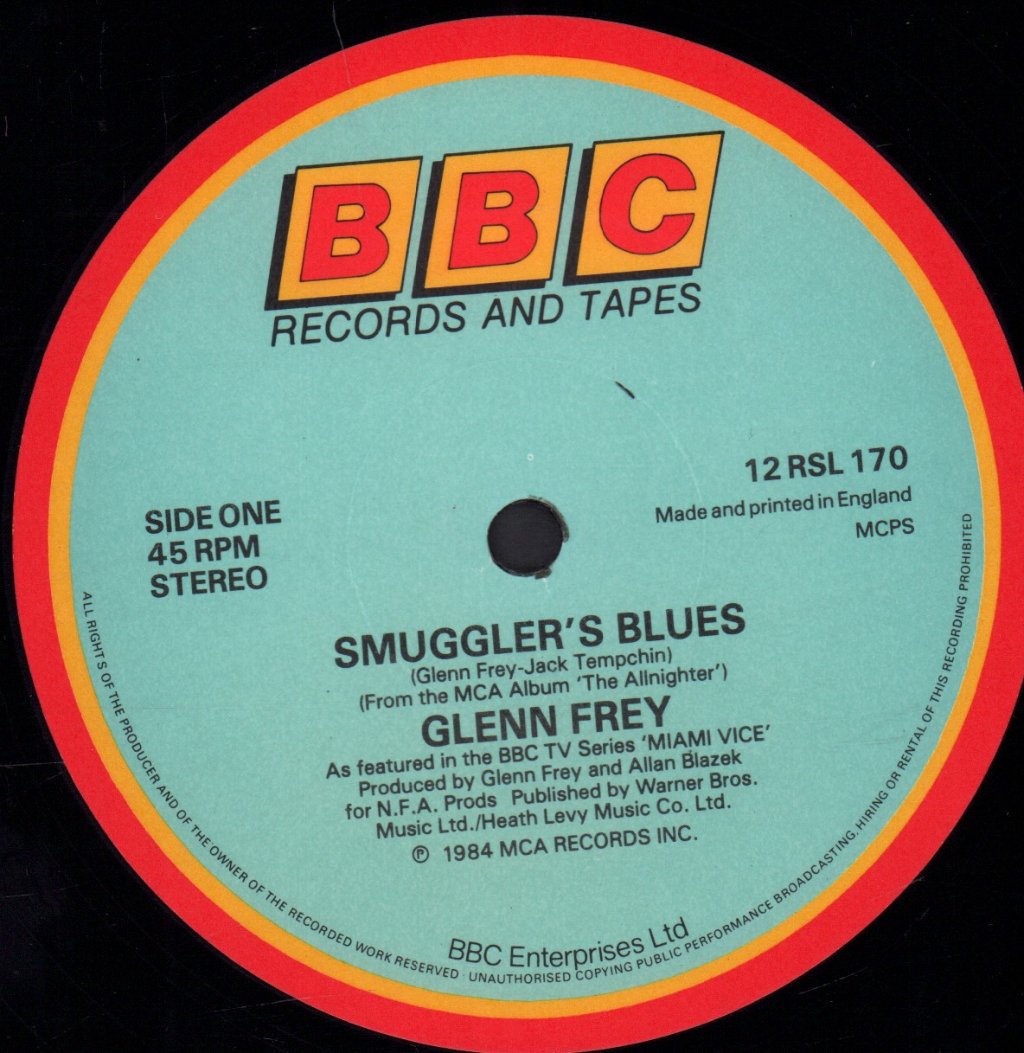 Glenn Frey - Smugglers Blues - 12 Inch