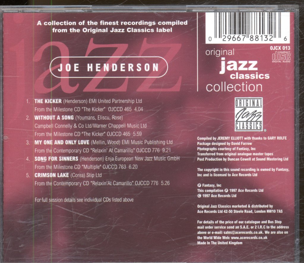 Joe Henderson - Original Jazz Classics Collection - Cd