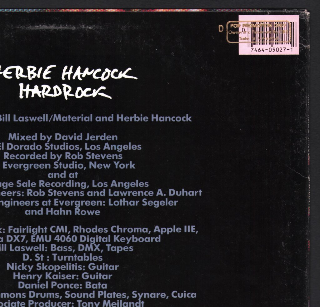 Herbie Hancock - Hardrock - 12 Inch