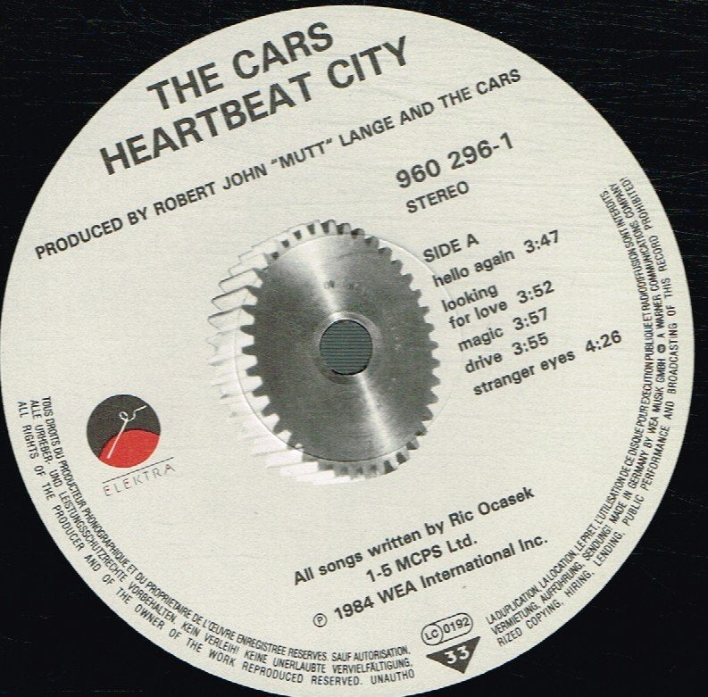 Cars - Heartbeat City - Lp