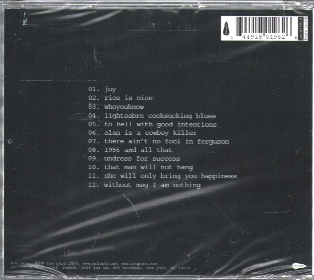 Mclusky - mcluskyism - Cd