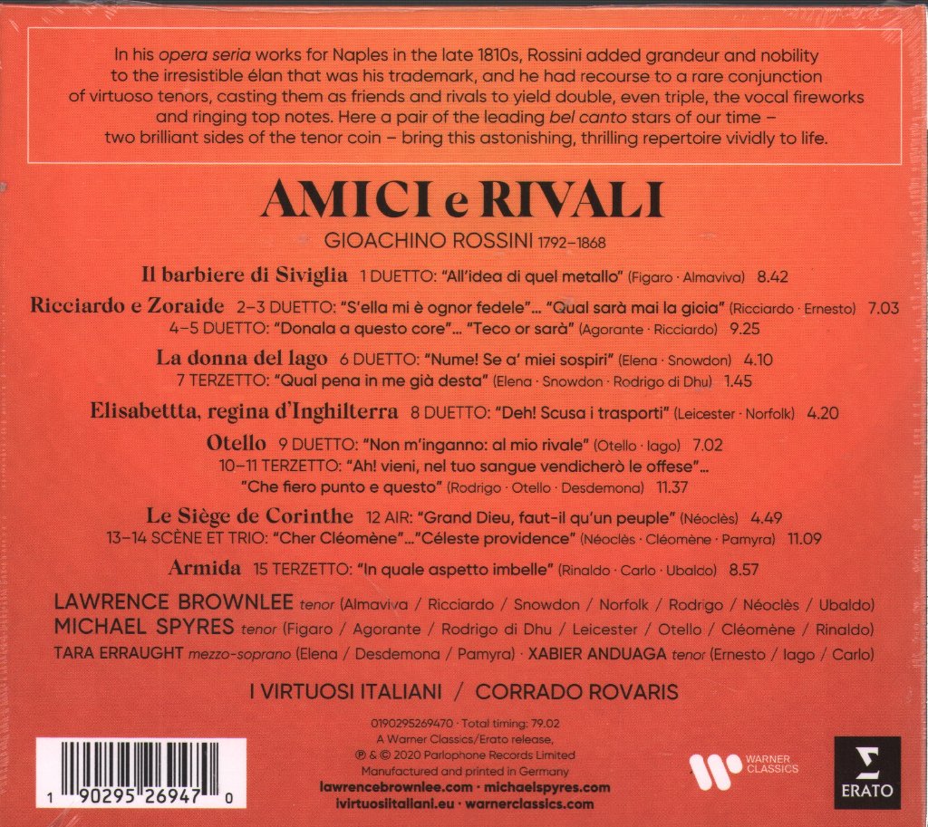 Lawrence Brownlee - Amici E Rivali - Cd