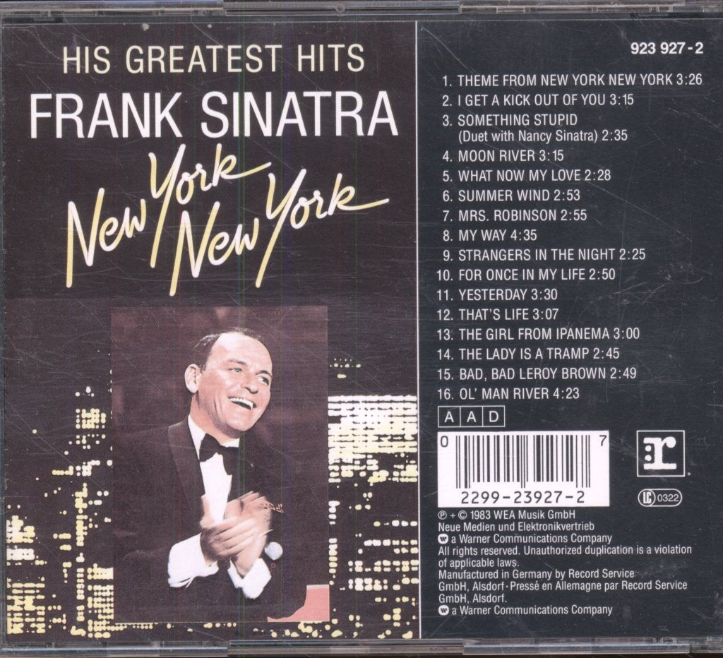 Frank Sinatra - New York New York (His Greatest Hits) - Cd