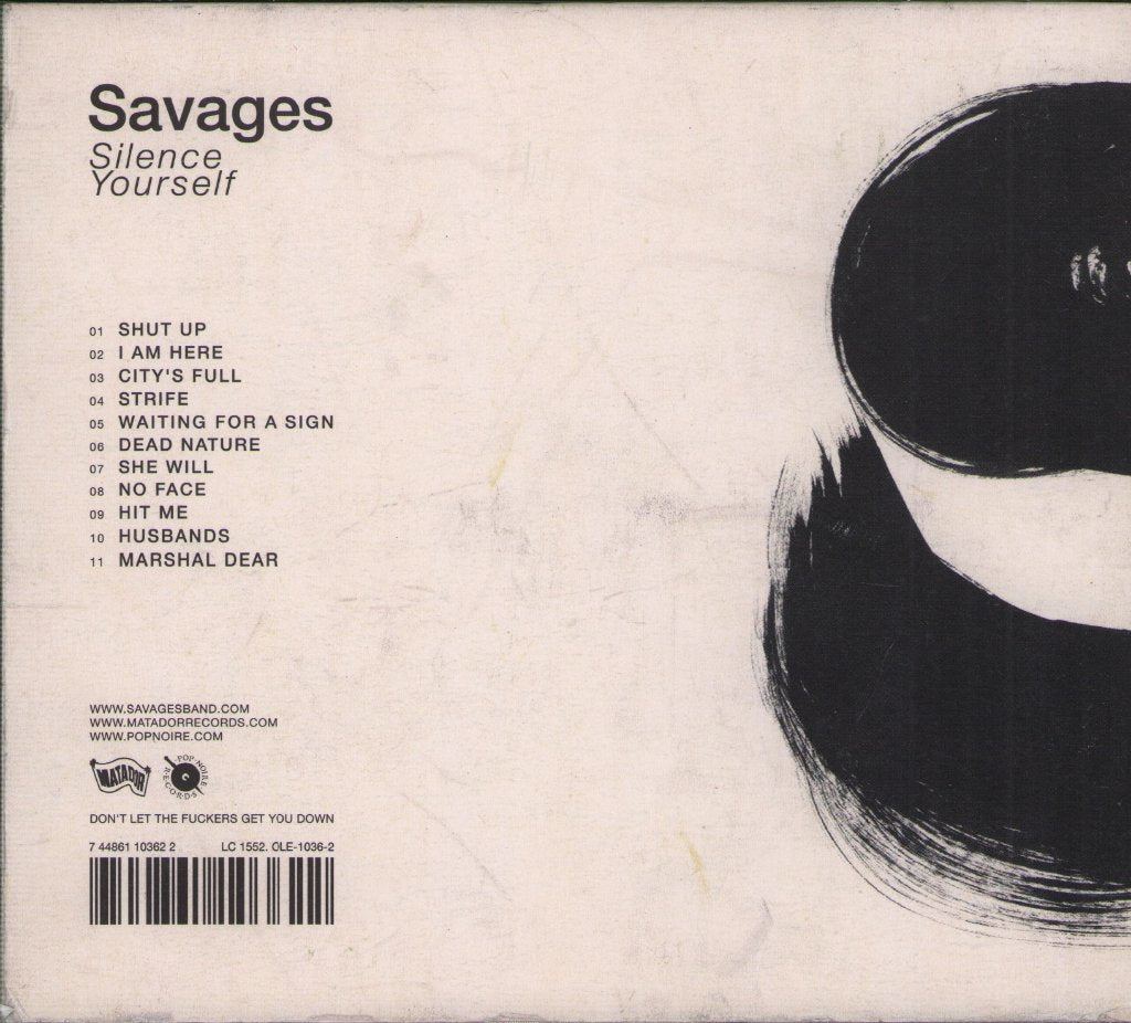 Savages - Silence Yourself - Cd