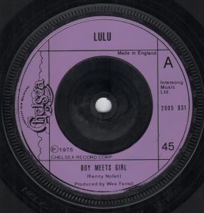 Lulu - Boy Meets Girl - 7 Inch