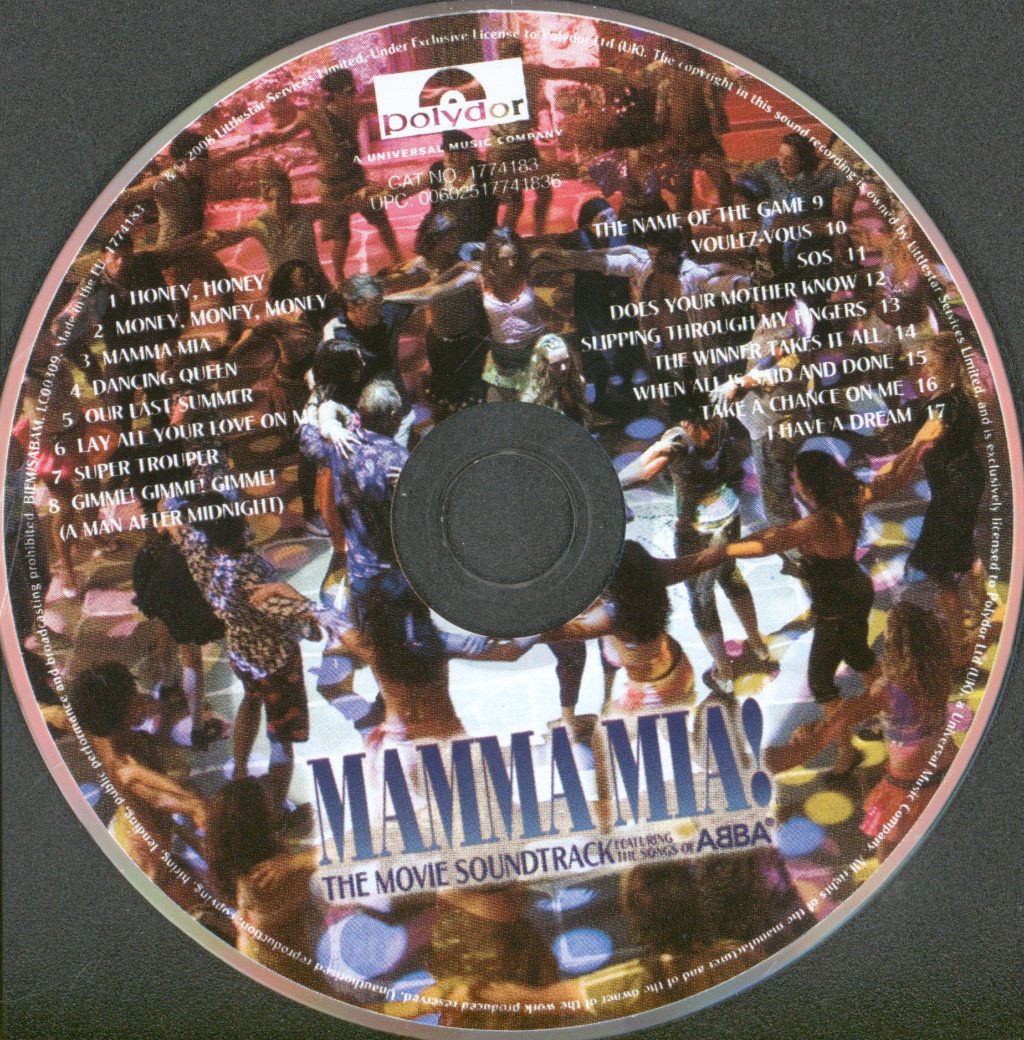 Mamma Mia - Movie Soundtrack - Cd
