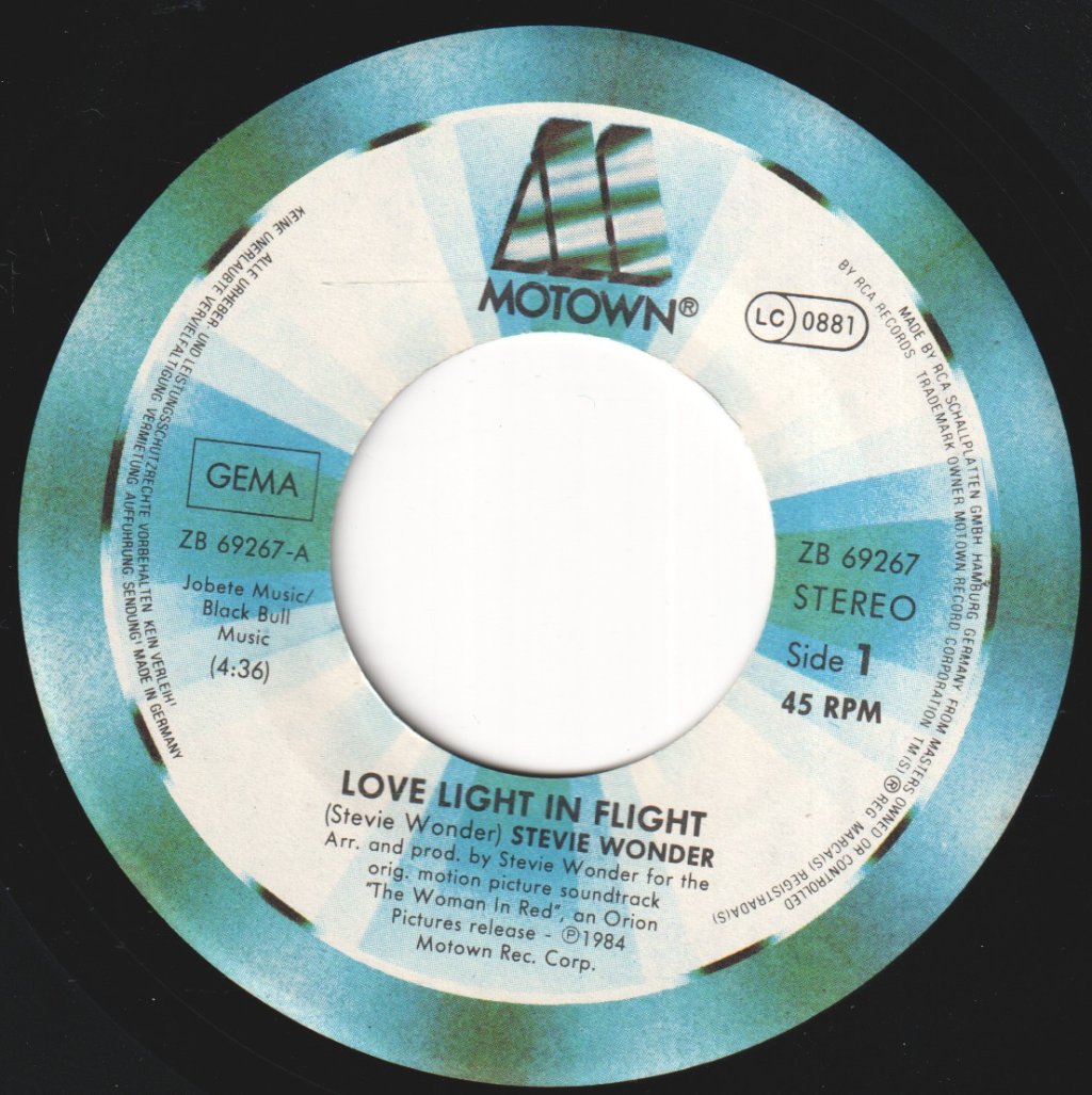 Stevie Wonder - Love Light In Flight - 7 Inch