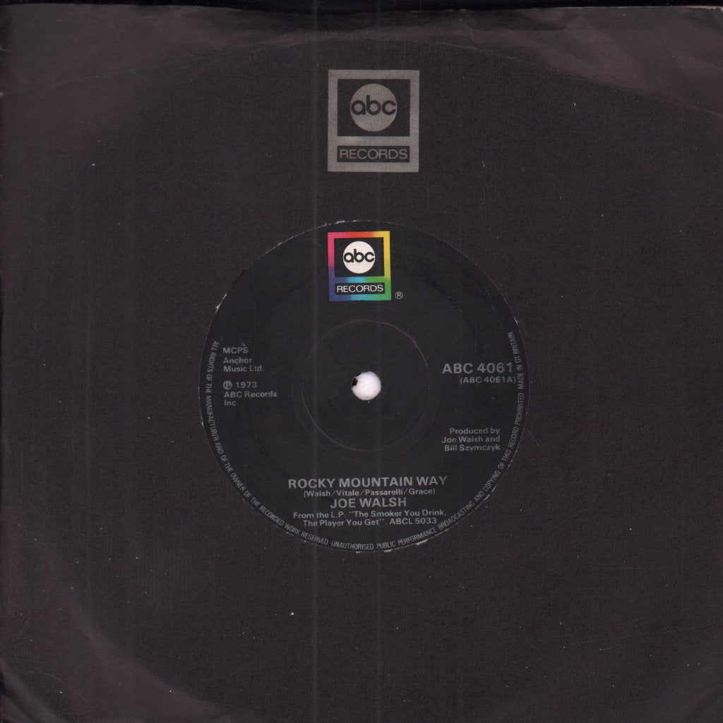 Joe Walsh - Rocky Mountain Way - 7 Inch