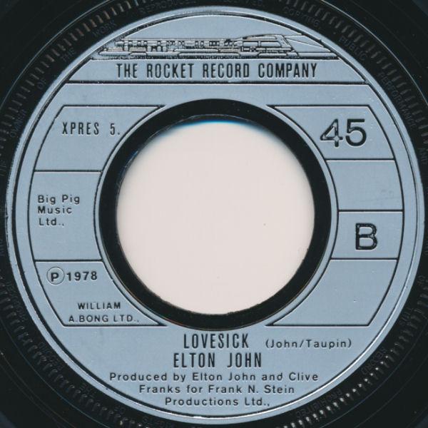 Elton John - Song For Guy - 7 Inch