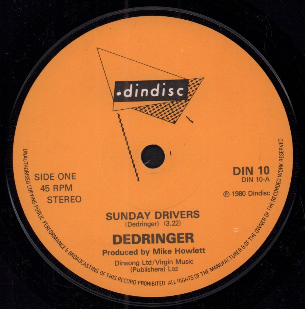 Dedringer - Sunday Drivers - 7 Inch