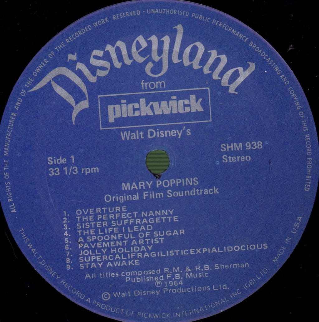 Various Artists - Mary Poppins (Songs From The Film) - Lp