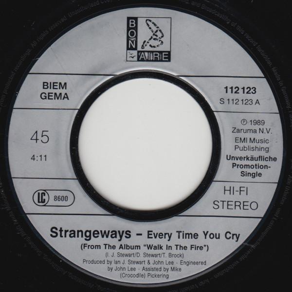 Strangeways (Rock/Metal Group) - Every Time You Cry - 7 Inch