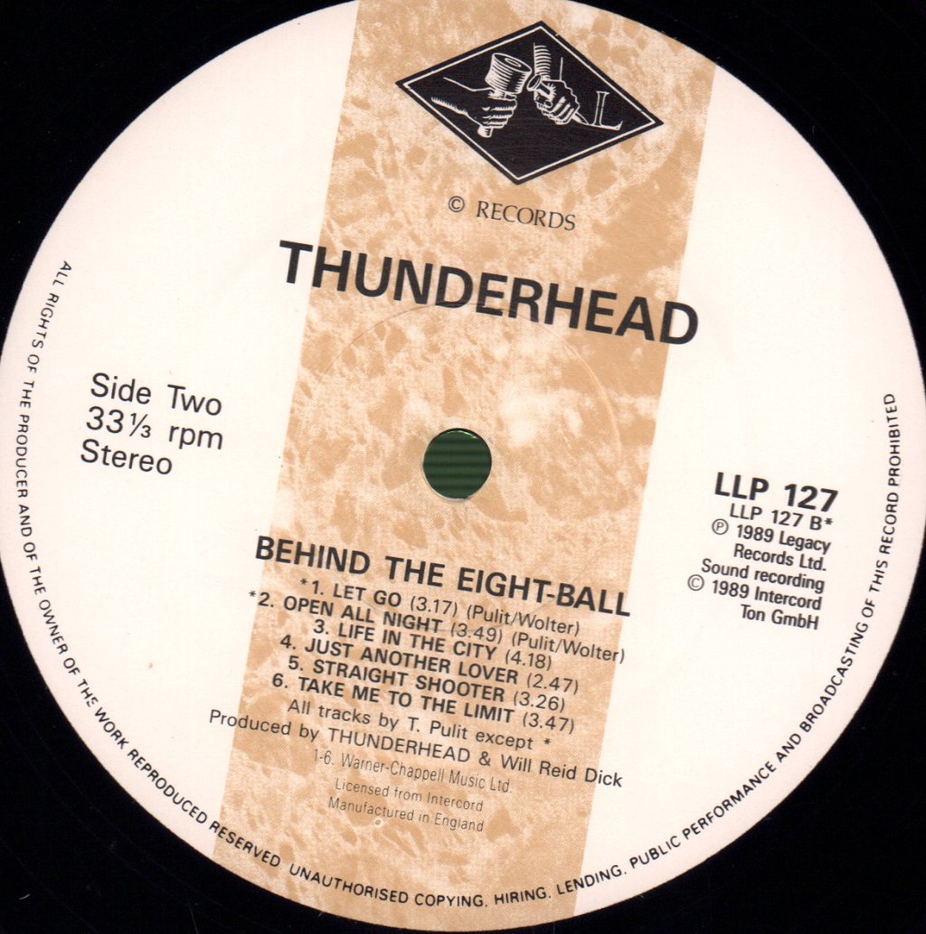 Thunderhead - Behind The Eight-Ball - Lp