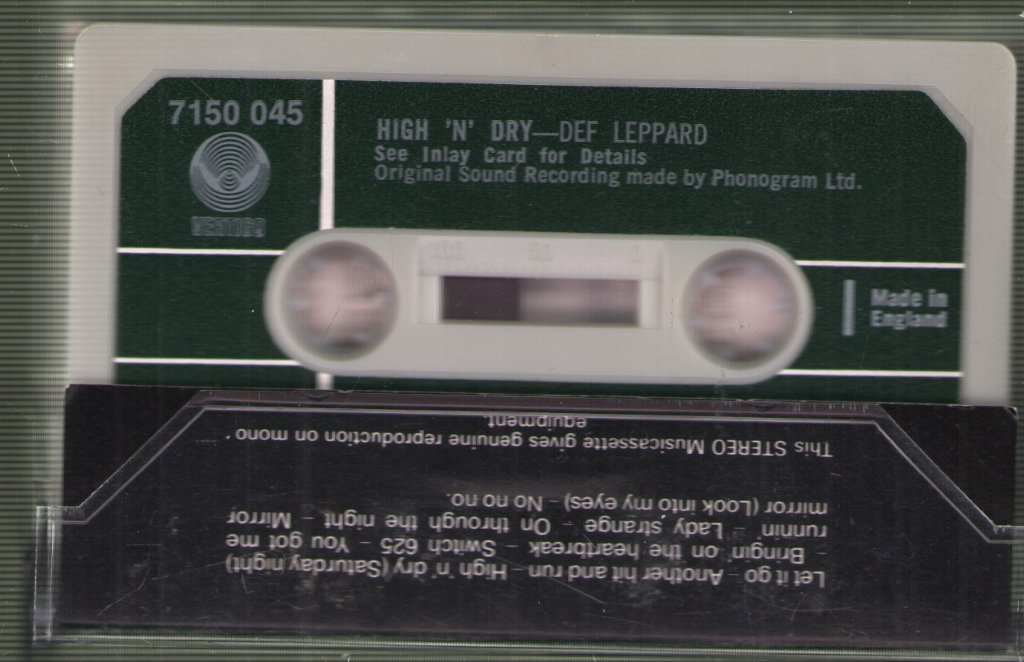 Def Leppard - High 'N' Dry - Cassette