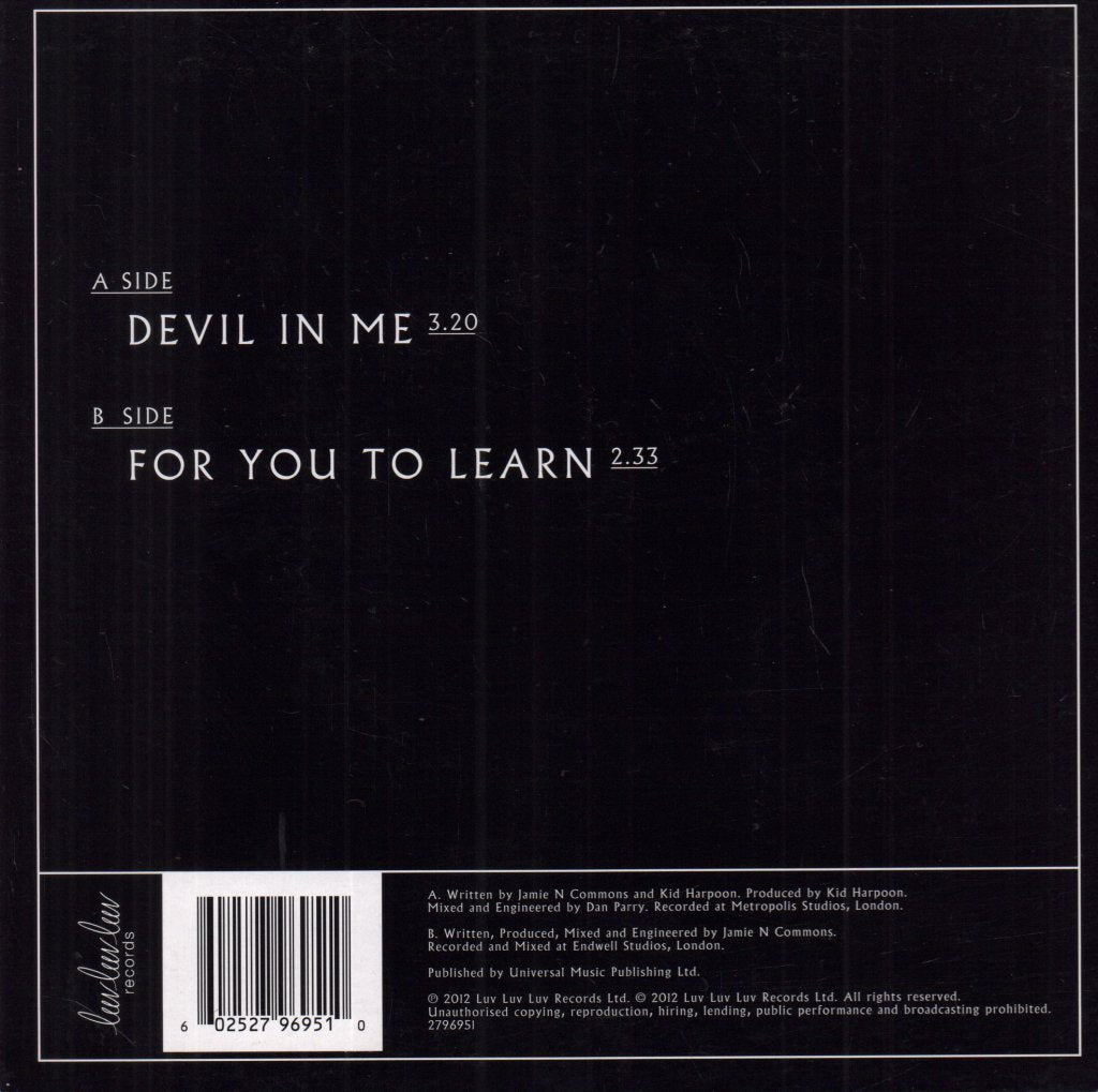Jamie N Commons - Devil In Me - 7 Inch