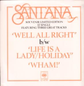 Santana - Well All Right - 12 Inch