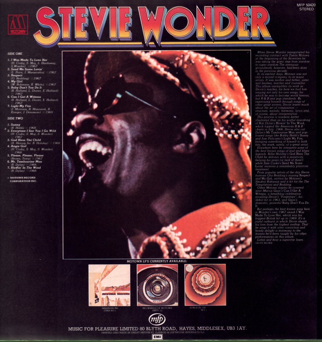 Stevie Wonder - Light My Fire - Lp