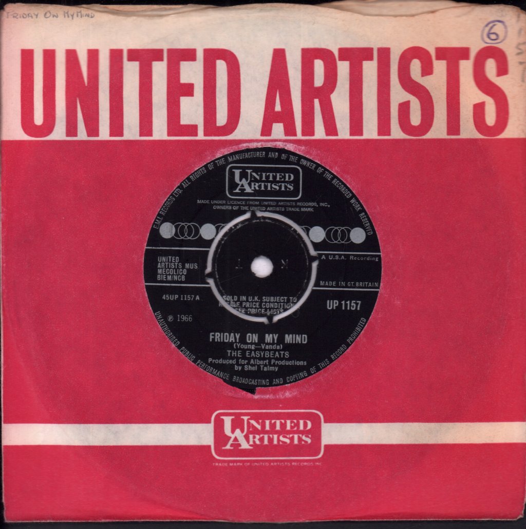 Easybeats - Friday On My Mind - 7 Inch