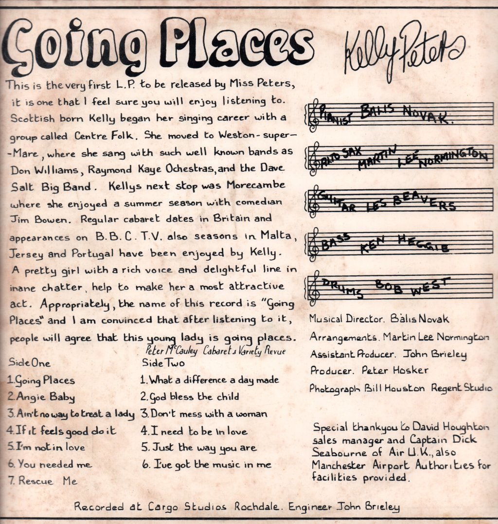 kelly peters - going places - Lp