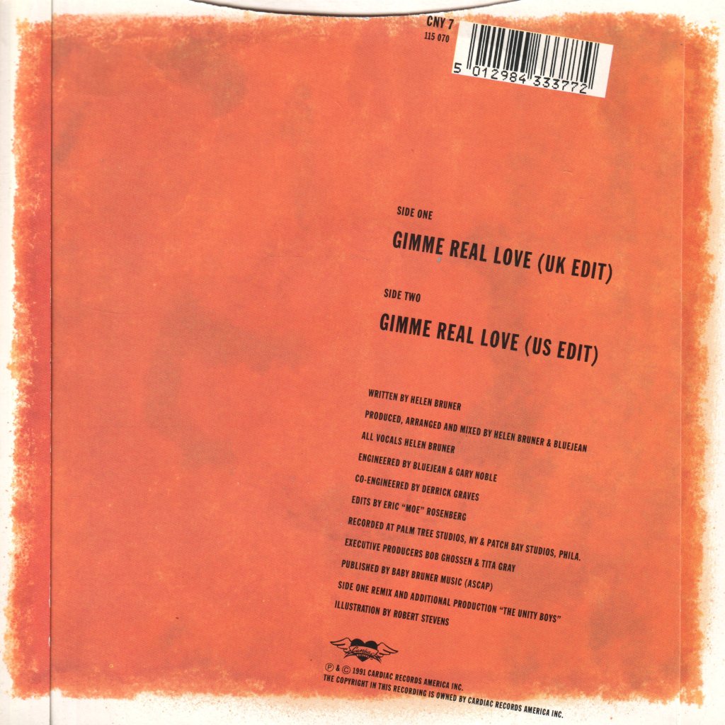 Helen Bruner - Gimme Real Love - 7 Inch