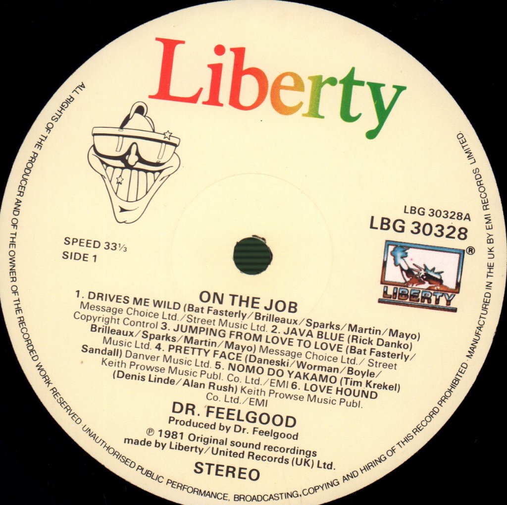Dr. Feelgood - On The Job - Lp