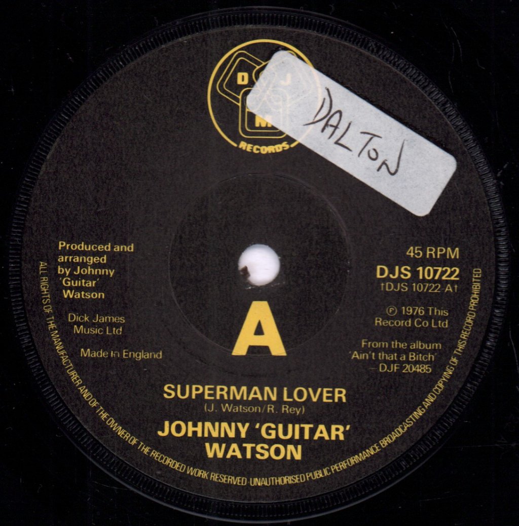 Johnny Guitar Watson - Superman Lover - 7 Inch