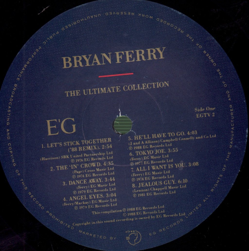 Bryan Ferry And Roxy Music - Ultimate Collection - Lp